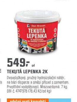 TEKUTÁ LEPENKA 2K