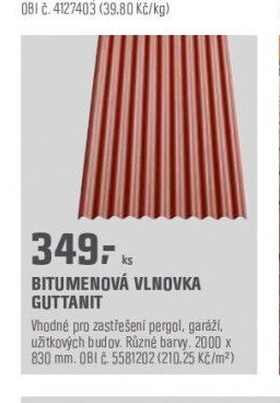 BITUMENOVÁ VLNOVKA GUTTANIT