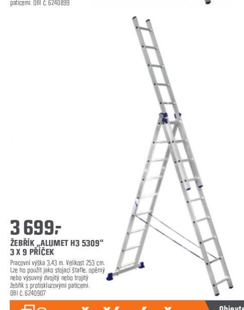 ŽEBŘÍK „ALUMET H3 5309
