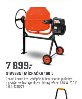 STAVEBNÍ MÍCHAČKA 160 L