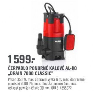 Čerpadlo ponorné kalové AL-KO „Drain 7000 Classic“