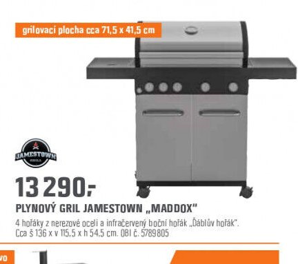 PLYNOVÝ GRIL JAMESTOWN „MADDOX“