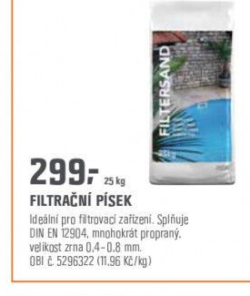 FILTRAČNÍ PÍSEK