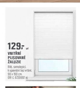 Vnitřní plisované žaluzie