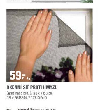 Okenní síť proti hmyzu