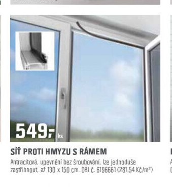 Síť proti hmyzu s rámem