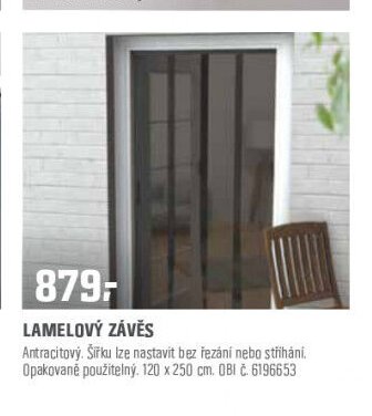 Lamelový závěs