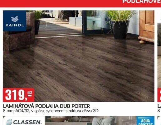 LAMINÁTOVÁ PODLAHA DUB PORTER