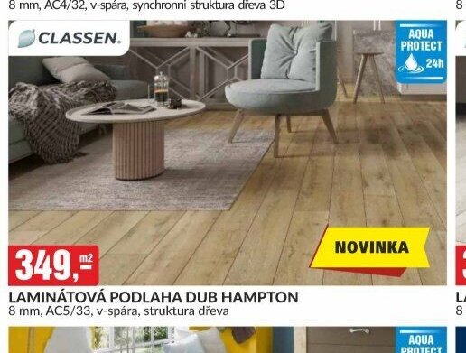 LAMINÁTOVÁ PODLAHA DUB HAMPTON