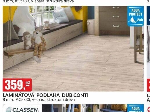 LAMINÁTOVÁ PODLAHA DUB CONTI
