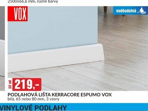 PODLAHOVÁ LIŠTA KERRACORE ESPUMO VOX