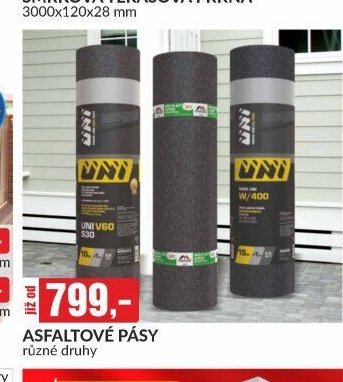 ASFALTOVÉ PÁSY různé druhy