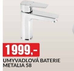 UMYVADLOVÁ BATERIE METALIA 58