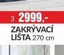 LOŽNICE JACOBINA, ZÁKRÝVACÍ LIŠTA 270 cm
