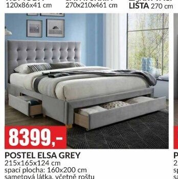 POSTEL ELSA GREY 215x165x124 cm