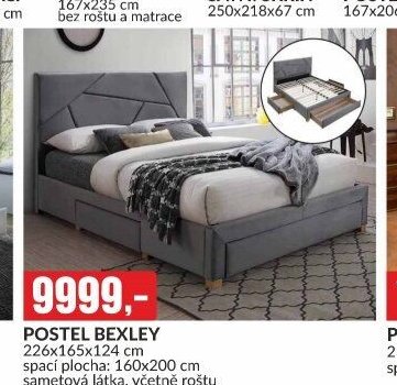 POSTEL BEXLEY 226x165x124 cm