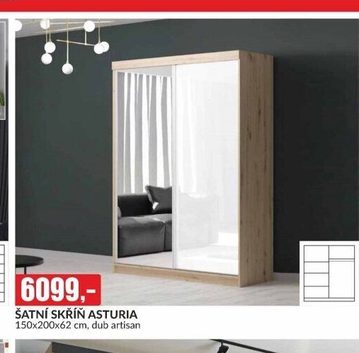 ŠATNÍ SKŘÍŇ ASTURIA