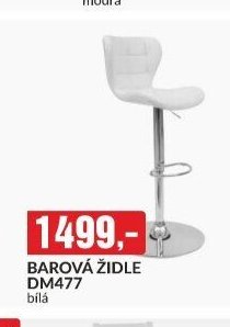 BAROVÁ ŽIDLE DM477 bílá