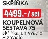 KOUPELNOVÁ SESTAVA 75 skříňka, umyvadlo + zrcadlo