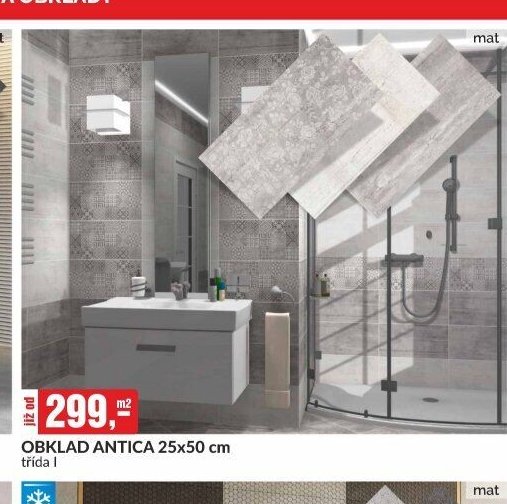 OBKLAD ANTICA 25x50 cm