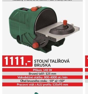 STOLNÍ TALÍŘOVÁ BRUSKA