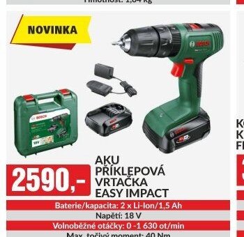 AKU PŘÍKLEPOVÁ VRTAČKA EASY IMPACT