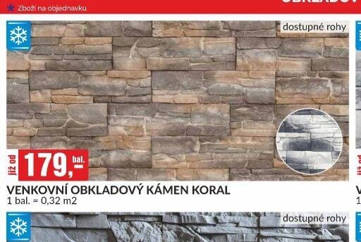 VENKOVNÍ OBKLADOVÝ KÁMEN KORAL