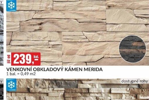 VENKOVNÍ OBKLADOVÝ KÁMEN MERIDA