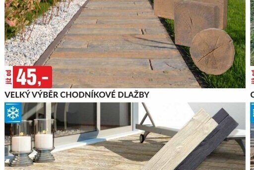 VELKÝ VÝBĚR CHODNÍKOVÉ DLAŽBY