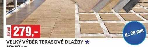 VELKÝ VÝBĚR TERASOVÉ DLAŽBY