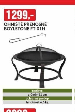 OHNIŠTĚ PŘENOSNÉ BOYLSTONE FT-01H