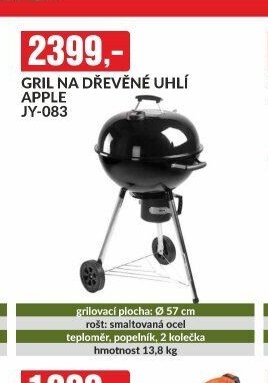 GRIL NA DŘEVĚNÉ UHLÍ APPLE JY-083