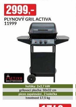 PLYNOVÝ GRIL ACTIVA 11999