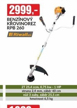 BENZÍNOVÝ KŘOVINOŘEZ RPB 260