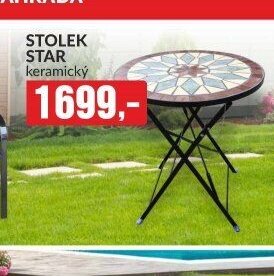 STOLEK STAR keramický