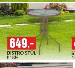 BISTRO STŮL hnědý