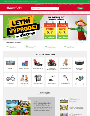 akční leták Mountfield 6.7.2022-12.7.2022