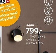 1 NÁSTĚNNÉ SVÍTIDLO