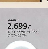 5 STROPNÍ SVÍTIDLO