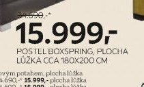 POSTEL BOXSPRING, PLOCHA LŮŽKA CCA 180X200 CM