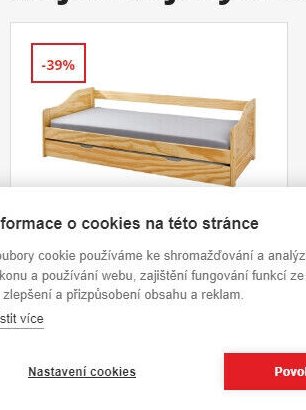 Dětská postel z masivu