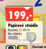 Papírové stínidlo