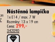 Nástěnná lampička