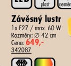 Závěsný lustr