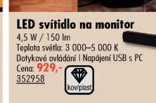 LED svítidlo na monitor