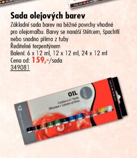 Sada olejových barev