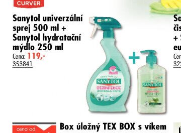 Sanytol univerzální sprej 500 ml + Sanytol hydratační mýdlo 250 ml
