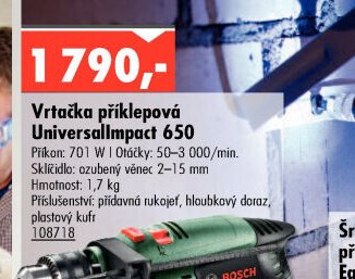 Vrtačka příklepová UniversalImpact 650