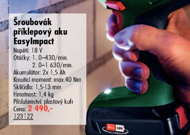 Šroubovák příklepový aku EasyImpact