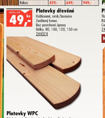 Plotovky dřevěné